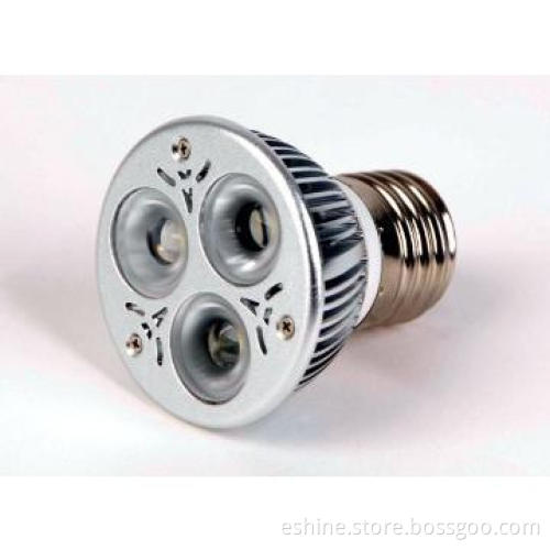 White aluminum LED spotlight, 3*1W white or warm white CE GS GOST CB